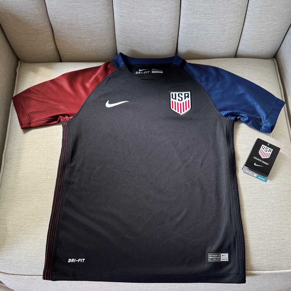 Nike Kids Black, Red, and Blue Shirt